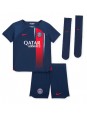Paris Saint-Germain Sergio Ramos #4 Heimtrikotsatz für Kinder 2023-24 Kurzarm (+ Kurze Hosen)